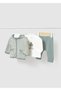 Baby Boy Green 3 Piece Tracksuit Set