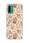 Redmi 9t Compatible Cute Bubble Tea Printed Transparent Phone Case