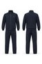 Men's Stand Collar Zippered Jacket Straight-Leg Pants Tracksuit Set 24710 Navy Blue-Navy Blue - 4
