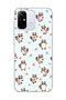Redmi 12C Compatible Cute Raccoon Printed Transparent Phone Case