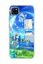 Redmi 9C Compatible Transparent Phone Case with Jellyfish and City Print