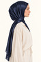 Draped Sandy Shawl - Dark Blue - 4