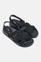 Women Sally Velcro Closure Sandals, Black - 2