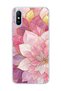 Redmi 9A Compatible Pink Gold Water Lily Printed Transparent Phone Case