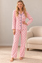 Women's Single Jersey Buttoned Long Sleeve Pajama Set - 2