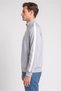Jeans Men Long Sleeve Embroidered Logo Full Zip Sweatshirt, Grey - 3