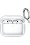 غطاء شفاف لسماعات AirPods Pro 3، مقاوم للخدوش، شفاف