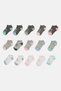 Kids Girl 15 Pairs Colorblock No Show Socks, Multicolor - 3