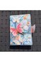 Butterfly & Floral Embossed Pattern Mini Transparent Album / Card Holder – Pocket Size Notebook with Snap Closure (1 Piece) - 2