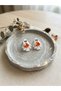 Halloween Ghost and Pumpkin Figured Earrings – Handmade Polymer Clay White Ghost Earrings - 3