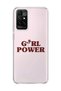 Redmi 10 2022 Compatible Pink Rose Text Printed Transparent Phone Case