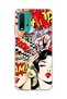 Redmi 9t Compatible Comic Book Women's Printed Transparent Phone Case