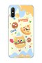 Redmi 9A Compatible Cute Hamburger Pizza Printed Transparent Phone Case