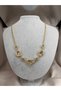 Modern Geometric Design with Interlocking Ring Detail Chain Stylish Women's Necklace