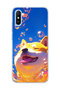 Redmi 9A Compatible Smiling Dog Bubble Printed Transparent Phone Case