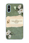 Redmi 9A Compatible White Flower Verse Printed Transparent Phone Case