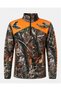 Avcilik Forest Patterned English Setter Printed Orange Detailed Semi-Zipper Winter Sweatshirt - 3