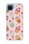 Redmi 9C Compatible Ice Cream Cake Pink Printed Transparent Phone Case