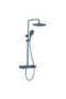 Piano Plus Square Rain Shower Matt Grey | Stainless Steel Rain - 2