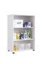 Grovil Laundry Cabinet Modern Design Wooden Laundry Organiser Cupboard Space Saving Display Storage Rack For Home 67.50 x 35 x 97 cm White - 4