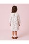 Girls Assorted Floral Printed Long Sleeve Dress - 4
