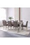 Olivos 8 Seater Dining Table | Sturdy Dining Table Without - 2