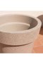 Plastic Pot 30X30X30 Beige, Refined Pot, Plastic ,For Disp - 4