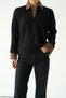 Women's Denim Detailed Polo Neck Knitwear Sweater