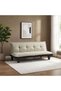 Manolo Fabric Sofabed | Convertible Sleeping Sofa Bed | Comfortable Living Room Furniture L 165 xW 80 xH 73 cm - Beige