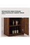 Andrei Wine Cabinet Sturdy Home Bar Organiser Cupboard Mod - 3