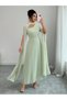 Rochie maxi, verde - 4