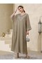 Rochie maxi, bej - 4