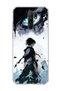Redmi 9 Compatible Anime Turquoise Eye Printed Transparent Phone Case