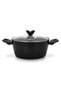 Angela 24x11cm 4.2L Non-Stick Aluminium Stockpot With Glass Li - 2