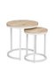 Asgard Set of 2 Round Nest of Tables - Stylish Oak/White E - 3
