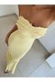Rochie maxi, galben - 3