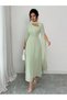 Rochie maxi, verde - 8