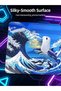 لوحة ماوس زجاجية صلبة للألعاب من x ATTACK SHARK CM05، ملمس نانو-مايكرو-إتشرد، سطح زجاجي ناعم، جودة عالية - 3