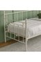 Bella Arrow 90 x 200 Metal Day Bed Without Mattress | Convertible Sleeping Sofabed | Comfortable Living Room Furniture L 209 xW 96.8 xH 100 cm - White - 3