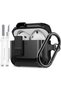 Compatible with AirPods 5 & AirPods 4 Case for Secure Lock Rugged,Black - 8