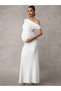 Rochie maxi, alb - 3