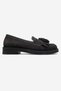 Mili Na Anthracite Suede Tasseled Genuine Leather Women's Loafer Shoes - 5