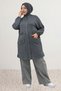 63025 Large Size Snap Detailed Modal Cap - Anthracite - 2