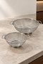 DURU DUO 2-Piece Stainless Steel Wire Strainer Set, 20 and 24 cm – Double-Handled Kitchen Strainer - 6