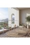 Sahara Balcony Set 1+2 | 2-Seater Set With Table | All Weather 3 Piece Bistro Set With Coffee Table | Modern Design Furniture For Balcony Outdoor Garden -
