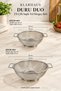 DURU DUO 2-Piece Stainless Steel Wire Strainer Set, 20 and 24 cm – Double-Handled Kitchen Strainer - 2