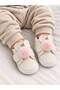 Leather Baby First Step Shoes, Flexible and Comfortable Sole, Pompom Non-Slip Baby Booties - 2
