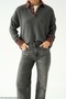 Women's Denim Detailed Polo Neck Knitwear Sweater - 2