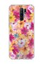Redmi 9 Compatible Tiny Flower Watercolor Printed Transparent Phone Case