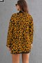 Women's Leopard Patterned Cardigan - Tan - 2